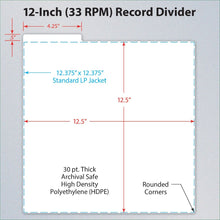 Cargar imagen en el visor de la galería, BCW: 12&quot; Record Dividers (25 Pack)
